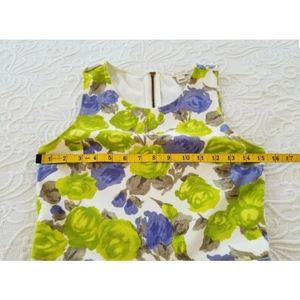 J. Crew Tops J Crew Floral Peplum Tank Top Xxs Exposed Zipper